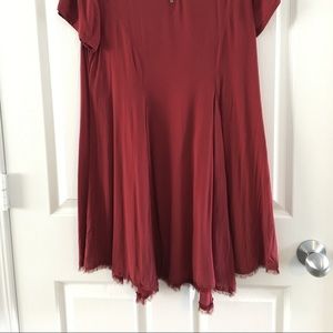 Urban outfitters Flowy red shift dress